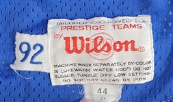 Barry Sanders 1992 Detroit Lions Game Used Jersey w/ Dave Miedema LOA