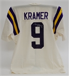 Tommy Kramer 1985 Minnesota Vikings Game Issued & Autographed Jersey w/ Dave Miedema LOA & Beckett