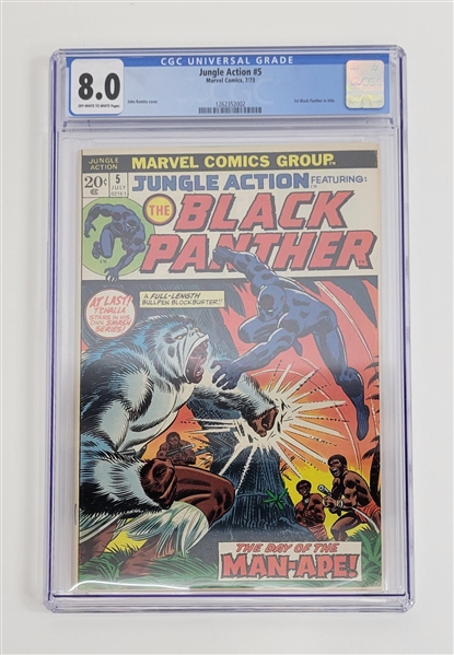 Black Panther Jungle Action #5 Marvel Comics 7/73 CGC 8.0