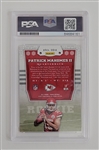 Patrick Mahomes Autographed 2017 Panini #104 Rookie Card PSA 10