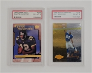 Lot of 2 Daunte Culpepper & Joey Galloway Graded Rookie Cards PSA 8