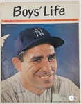 Yogi Berra New York Yankees Autographed Original Authentic 1963 Boys Life Magazine Beckett