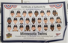 Limited Edition 1991 Minnesota Twins World Series Champions Bobblehead Set of 26