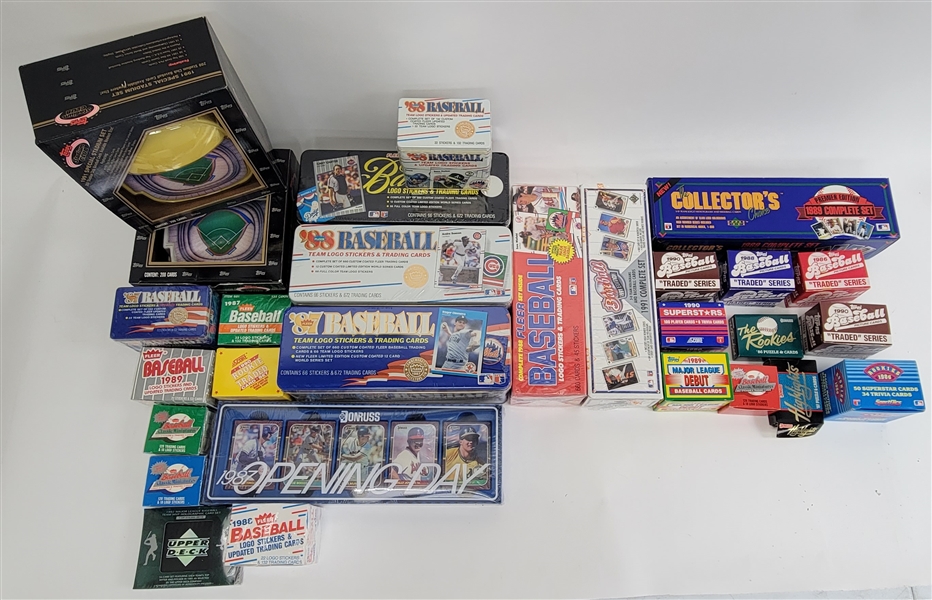 Extensive Collection of Baseball Card Sets w/ 1989 Upper Deck