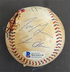 The Sandlot Cast Autographed Replica Baseball Beckett