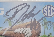 Tyler Johnson Autographed & Inscribed Encapsulated Authentic Outback Bowl Ticket Beckett