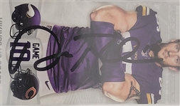 Adam Thielen Autographed & Encapsulated Authentic Ticket From First NFL Receiving TD Beckett