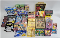 Extensive Collection of Unopened Sports & Entertainment Card Boxes & Packs