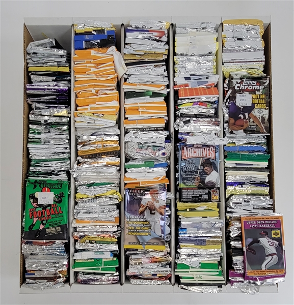 Extensive Collection of Miscellaneous Opened Sports Card Packs