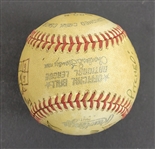 Bert Blyleven 14th Win 1978 Pittsburgh Pirates September 16 vs Expos Game Used Stat Baseball w/Blyleven Signed Letter of Provenance