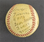 Bert Blyleven 14th Win 1978 Pittsburgh Pirates September 16 vs Expos Game Used Stat Baseball w/Blyleven Signed Letter of Provenance