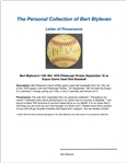 Bert Blyleven 14th Win 1978 Pittsburgh Pirates September 16 vs Expos Game Used Stat Baseball w/Blyleven Signed Letter of Provenance
