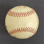 Bert Blyleven Historic 1st No Hitter Game Used Final Out Stat Baseball with Texas Rangers September 22, 1977 vs Angels w/Blyleven Signed Letter of Provenance