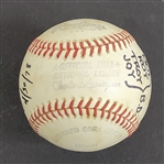 Bert Blyleven 1st Career National League Hit Game Used Baseball April 30, 1978 Pittsburgh Pirates Presented to Him by Willie Stargell w/Blyleven Signed Letter of Provenance