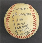 Bert Blyleven 1st Win 1979 Pittsburgh Pirates World Series Championship Year May 21, 1979 vs Expos Game Used Stat Baseball w/Blyleven Signed Letter of Provenance
