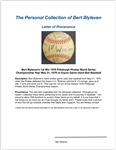 Bert Blyleven 1st Win 1979 Pittsburgh Pirates World Series Championship Year May 21, 1979 vs Expos Game Used Stat Baseball w/Blyleven Signed Letter of Provenance