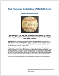 Bert Blyleven 13th Win 1986 Minnesota Twins August 22, 1986 vs Blue Jays Game Used Stat Baseball Passed Hunter and Bunning All Time Wins List (225) w/Blyleven Signed Letter of Provenance