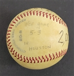 Bert Blyleven 2,000th Career Strikeout Game Used Stat Baseball July 12, 1979 w/Blyleven Signed Letter of Provenance