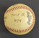 Bert Blyleven 2,000th Career Strikeout Game Used Stat Baseball July 12, 1979 w/Blyleven Signed Letter of Provenance