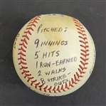 Bert Blyleven 15th Win 1987 Minnesota Twins World Series Championship Year Complete Game Used Final Out Stat Baseball Passed Marichal All Time Wins (244) w/Blyleven Signed Letter of Provenance