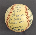 Bert Blyleven 1979 Pittsburgh Pirates Game 5 World Series Final Out Game Used Stat Baseball 1st World Series Win w/Blyleven Signed Letter of Provenance