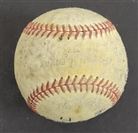 Bert Blyleven Rookie Year 4th Career Win July 23, 1970 Twins vs Tigers Complete Game Used Final Out Stat Baseball w/Blyleven Signed Letter of Provenance
