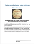 Bert Blyleven Rookie Year 4th Career Win July 23, 1970 Twins vs Tigers Complete Game Used Final Out Stat Baseball w/Blyleven Signed Letter of Provenance