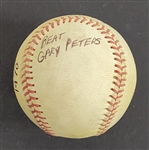 Bert Blyleven Rookie Year 7th Career Win August 16, 1970 Twins vs Red Sox Game Used Stat Baseball w/Blyleven Signed Letter of Provenance