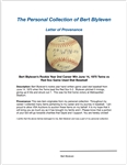 Bert Blyleven Rookie Year 2nd Career Win June 14, 1970 Twins vs Red Sox Game Used Stat Baseball w/Blyleven Signed Letter of Provenance