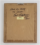 Bert Blyleven 1984 Cleveland Indians Man of the Year Award Plaque w/Blyleven Signed Letter of Provenance