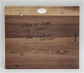 Bert Blyleven 1985 200th Major League Victory Award Plaque June 14, 1985 Cleveland Indians with (4) Signed Photos w/Blyleven Signed Letter of Provenance