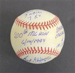 Bert Blyleven 1985 200th Major League Victory Award Plaque June 14, 1985 Cleveland Indians with (4) Signed Photos w/Blyleven Signed Letter of Provenance