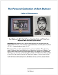 Bert Blyleven 2011 Hall of Fame Induction Coin and Photo from Highland Mint Includes Signed Photo w/Blyleven Signed Letter of Provenance