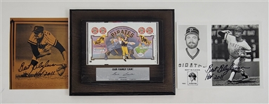 Bert Blyleven 1979 Pittsburgh Pirates World Champions Our Family Can Plaque and (2) Signed Photos w/Blyleven Signed Letter of Provenance