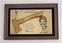 Bert Blyleven 1985 Cleveland Indians Golden Tomahawk Award with Signed Photo w/Blyleven Signed Letter of Provenance