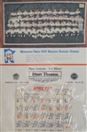 Bert Blyleven Minnesota Twins 1971 Team Photo First Federal Calendar 17x25” w/Blyleven Signed Letter of Provenance