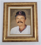 Bert Blyleven 1985 MLB All Star Game Cleveland Indians Player Portrait Gift Signed w/Blyleven Signed Letter of Provenance