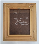 Bert Blyleven 1985 MLB All Star Game Cleveland Indians Player Portrait Gift Signed w/Blyleven Signed Letter of Provenance
