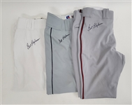 Bert Blyleven Lot of (3) Minnesota Twins Used Pants Signed w/Blyleven Signed Letter of Provenance