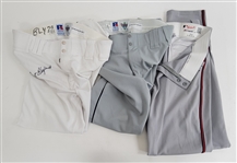 Bert Blyleven Lot of (3) Minnesota Twins Used Pants Signed w/Blyleven Signed Letter of Provenance