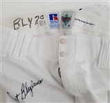 Bert Blyleven Lot of (3) Minnesota Twins Used Pants Signed w/Blyleven Signed Letter of Provenance