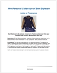 Bert Blyleven Lot of (2) Jackets - America’s Pastime Letterman Style and Baseball Hall of Fame Windbreaker Size 2XL w/Blyleven Signed Letter of Provenance