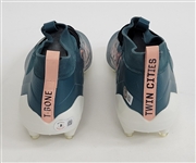 Adam Thielen Autographed Custom Adidas Bar Down Lounge Cleats Beckett