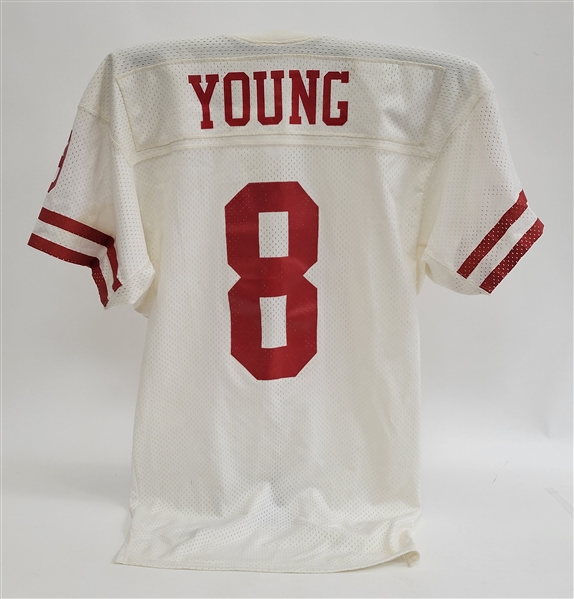 Steve Young 1987 San Francisco 49ers Game Used Jersey w/ Dave Miedema LOA