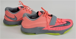 Kevin Durant 2014 Game Issued Nike KD7 35,000 Degrees Basketball Shoes