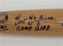 Bert Blyleven 1983 Cleveland Indians Game Used & Autographed Bat PSA/DNA GU 7 w/Bert Blyleven Letter of Provenance
