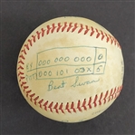 Bert Blyleven 1st Win of the 1980 Season His Last With Pittsburgh Pirates Game Used Complete Game Shutout Final Out Baseball w/Blyleven Signed Letter of Provenance