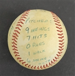 Bert Blyleven 1st Win of the 1980 Season His Last With Pittsburgh Pirates Game Used Complete Game Shutout Final Out Baseball w/Blyleven Signed Letter of Provenance