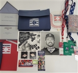 Bert Blyleven Baseball Hall of Fame Induction Weekend Credentials and Information Packs From Various Years (2) Signed Photos w/Blyleven Signed Letter of Provenance