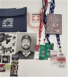 Bert Blyleven Baseball Hall of Fame Induction Weekend Credentials and Information Packs From Various Years (2) Signed Photos w/Blyleven Signed Letter of Provenance